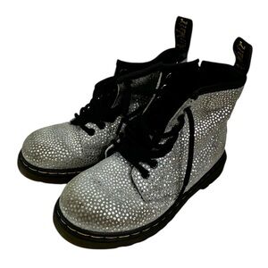 Dr. Martens Kids Silver Boots